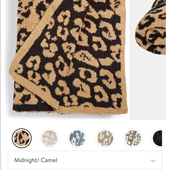 BAREFOOT DREAMS Midnight/ Camel Throw Blanket gently used 180 - Picture 7 of 12